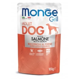 Monge Dog Grill для собак с лососем 100г*24шт